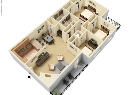 The Cambridge: Beds - 3: Baths - 2: SqFt Range - 1350 to 1350