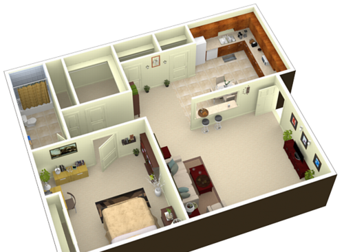 Roanoke: Beds - 1: Baths - 1: SqFt Range - 600 to 600