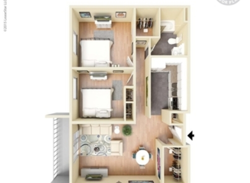 Royale: Beds - 2: Baths - 1: SqFt Range - 843 to 843