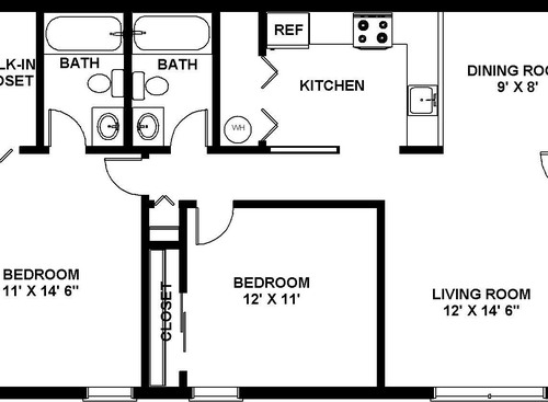 The Savannah: Beds - 2: Baths - 2: SqFt Range - 950 to 950