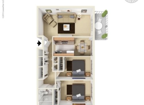 Edinborough: Beds - 2: Baths - 1: SqFt Range - 940 to 940