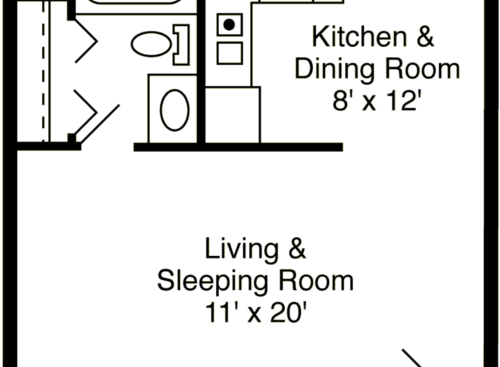 Sterling: Beds - Studio: Baths - 1: SqFt Range - 380 to 380