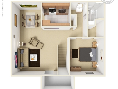 1 Bd/1 Bath/Med.: Beds - 1: Baths - 1: SqFt Range - 816 to 816