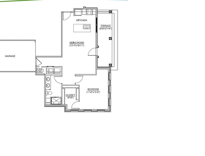 A-820: Beds - 1: Baths - 1: SqFt Range - 820 to 820