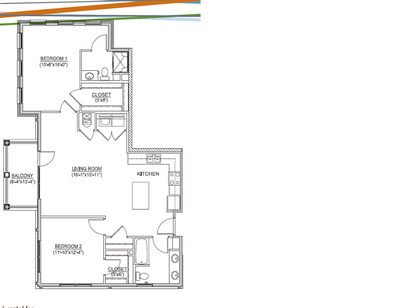 C-1157: Beds - 2: Baths - 2: SqFt Range - 1157 to 1157