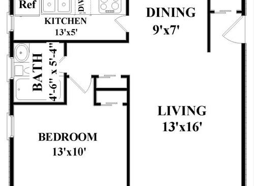 The Harriette: Beds - 1: Baths - 1: SqFt Range - 600 to 610