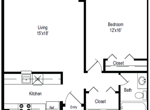 The Tremont: Beds - 1: Baths - 1: SqFt Range - 702 to 702
