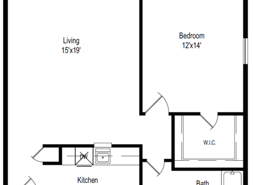 The Columbus: Beds - 1: Baths - 1: SqFt Range - 720 to 720