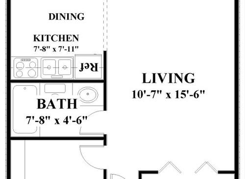 Riverside: Beds - Studio: Baths - 1: SqFt Range - 418 to 470