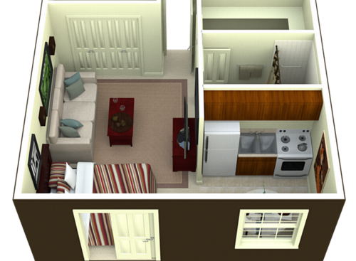 Riverside: Beds - Studio: Baths - 1: SqFt Range - 418 to 470