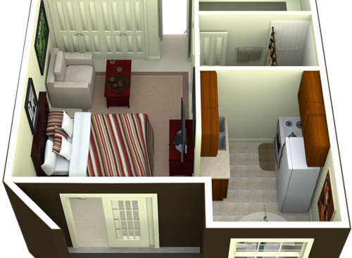 Central: Beds - Studio: Baths - 1: SqFt Range - 418 to 508