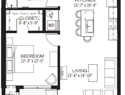 Warren: Beds - 1: Baths - 1: SqFt Range - 744 to 744