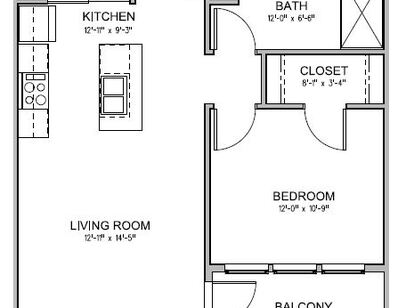 Marquette: Beds - 1: Baths - 1: SqFt Range - 705 to 705