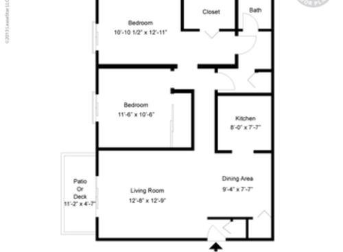 2 Bedroom: Beds - 2: Baths - 1: SqFt Range - 900 to 900