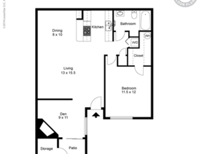 Bridgeway: Beds - 1: Baths - 1: SqFt Range - 810 to 810