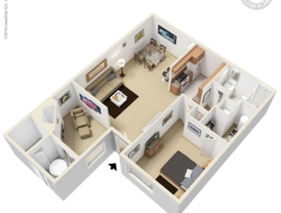 Bridgeway: Beds - 1: Baths - 1: SqFt Range - 810 to 810