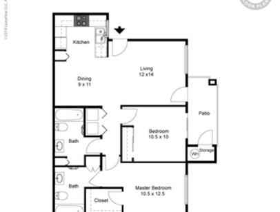 Montague: Beds - 2: Baths - 2: SqFt Range - 943 to 943