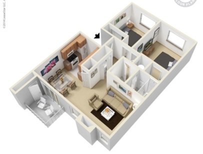 Ocotillo: Beds - 2: Baths - 1: SqFt Range - 883 to 883