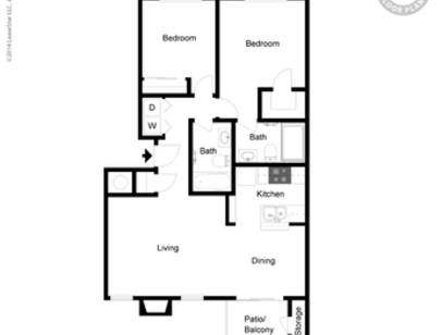 Lantana: Beds - 2: Baths - 2: SqFt Range - 1003 to 1003