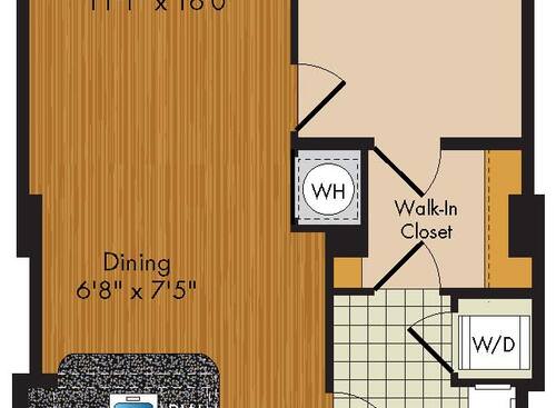 A1 1 Bedroom Apartment in Downtown Arlington VA