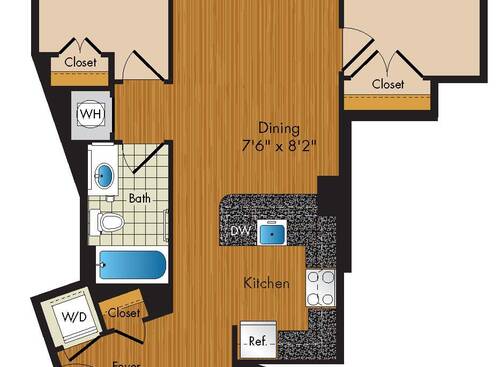 B2 2 Bedroom Apartment in Downtown Arlington VA