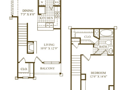 A1 - 1 Bedroom: Beds - 1: Baths - 1: SqFt Range - 826 to 826
