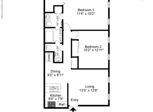 The Belmont: Beds - 2: Baths - 1.5: SqFt Range - 926 to 926
