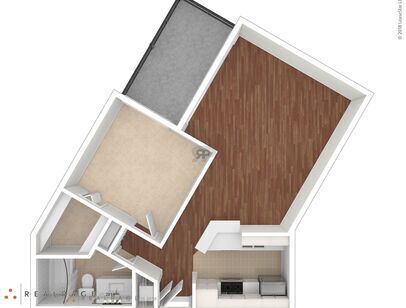 Plan A1: Beds - 1: Baths - 1: SqFt Range - 680 to 680