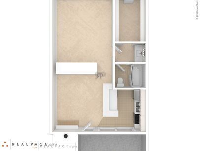 Plan S2: Beds - Studio: Baths - 1: SqFt Range - 610 to 610