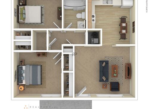 2 Bedroom: Beds - 2: Baths - 1: SqFt Range - 500 to 500