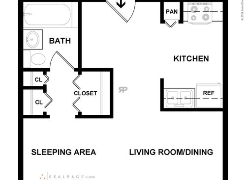 Studio: Beds - Studio: Baths - 1: SqFt Range - 348 to 348