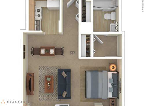 Efficiency: Beds - Studio: Baths - 1: SqFt Range - 460 to 460