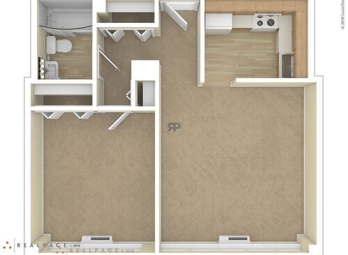 1 Bedroom B: Beds - 1: Baths - 1: SqFt Range - 624 to 624