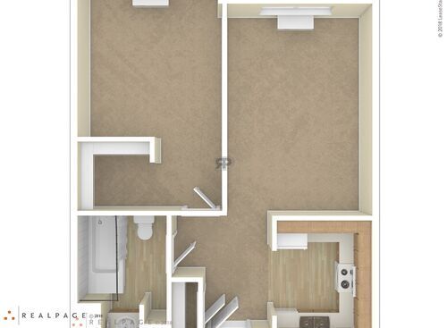 1 Bedroom: Beds - 1: Baths - 1: SqFt Range - 691 to 691