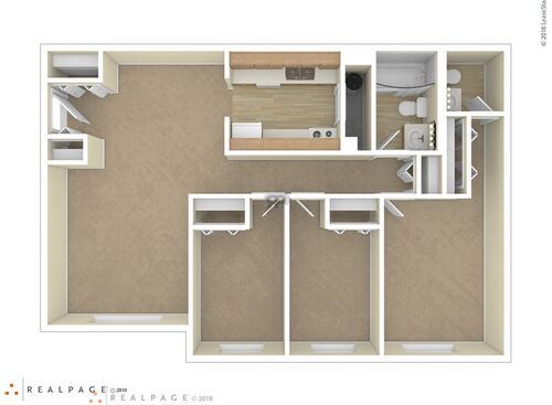 3 Bedroom: Beds - 3: Baths - 1: SqFt Range - 500 to 500