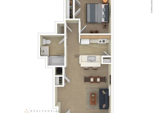 1 Bedroom: Beds - 1: Baths - 1: SqFt Range - 680 to 680