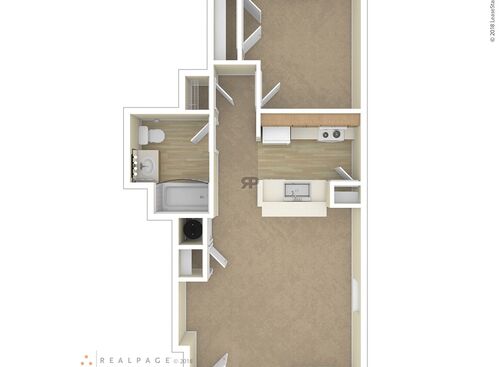 1 Bedroom: Beds - 1: Baths - 1: SqFt Range - 680 to 680