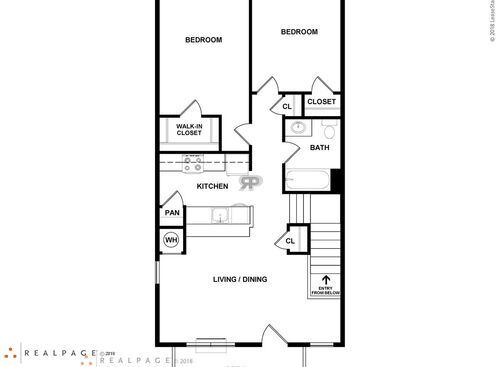 2 Bedroom: Beds - 2: Baths - 1: SqFt Range - 887 to 887