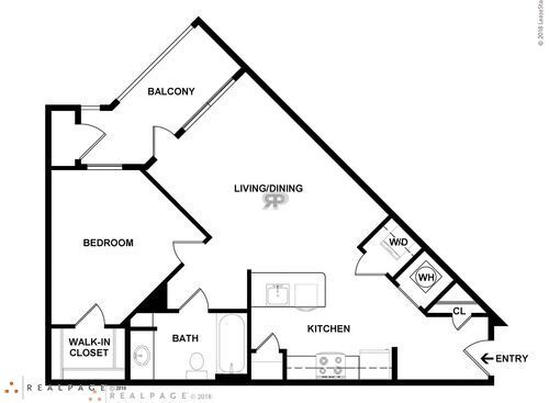 AB360: Beds - 1: Baths - 1: SqFt Range - 696 to 696