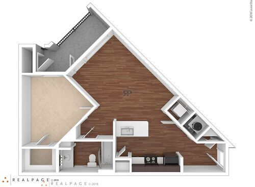 AB360: Beds - 1: Baths - 1: SqFt Range - 696 to 696