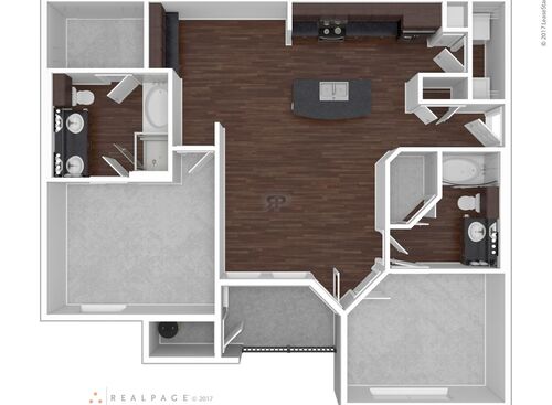 B3: Beds - 2: Baths - 2: SqFt Range - 1102 to 1102