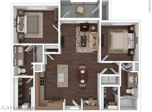 Magnolia: Beds - 2: Baths - 2: SqFt Range - 1014 to 1014