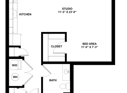 Andrew: Beds - Studio: Baths - 1: SqFt Range - 677 to 677