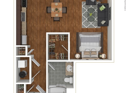 Andrew: Beds - Studio: Baths - 1: SqFt Range - 677 to 677