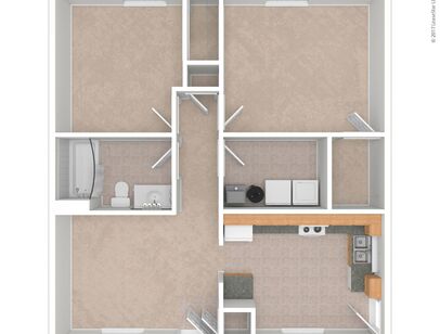 Two Bedroom: Beds - 2: Baths - 1: SqFt Range - 891 to 891