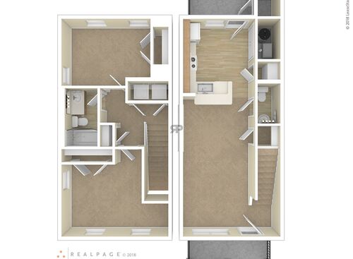 2 Bedroom: Beds - 2: Baths - 1: SqFt Range - 1047 to 1047