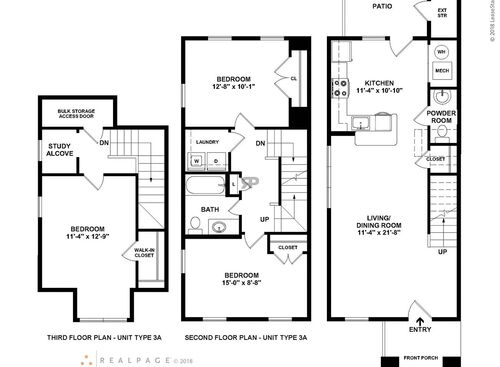 3 Bedroom: Beds - 3: Baths - 1: SqFt Range - 1357 to 1357