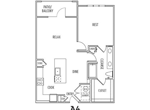 A4: Beds - 1: Baths - 1: SqFt Range - 850 to 850