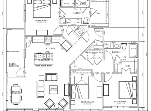 C1: Beds - 3: Baths - 2: SqFt Range - 1480 to 1480