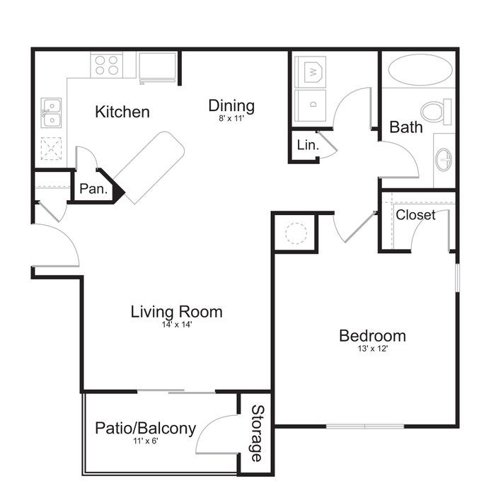 Apartments In Gwinnett At Holland Park 2d Diagram